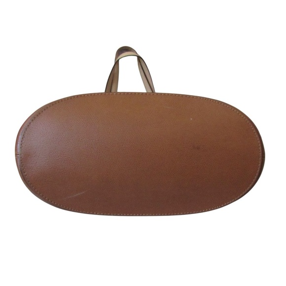 Michael Kors Jet Set Tote Bag Brown Tan Leather Adjustable Straps Classic Flaws - Picture 3 of 14